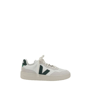 Weiße Gummisohle Sneakers mit niedrigem Schaft