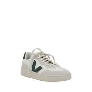 Weiße Gummisohle Sneakers mit niedrigem Schaft