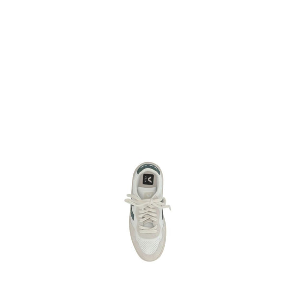 Weiße Gummisohle Sneakers mit niedrigem Schaft