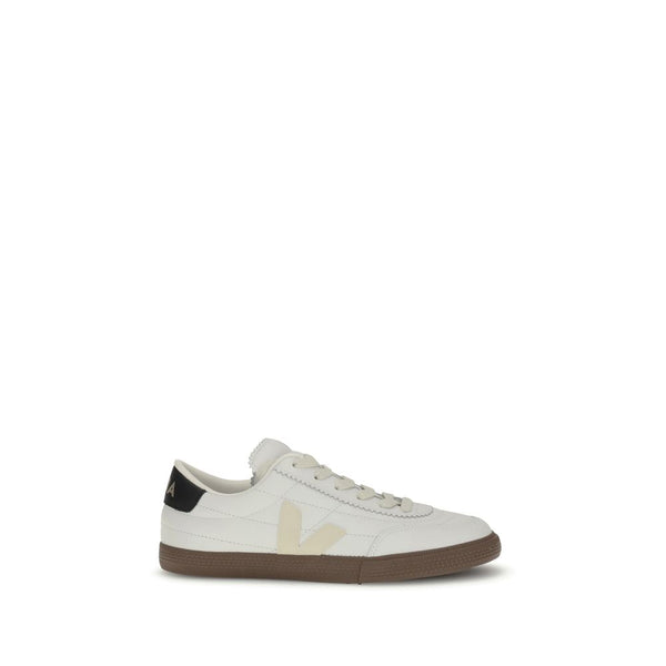 Schwarze Ledersneaker