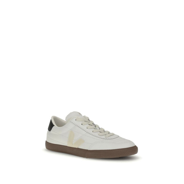 Schwarze Ledersneaker