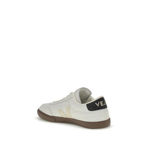 Schwarze Ledersneaker