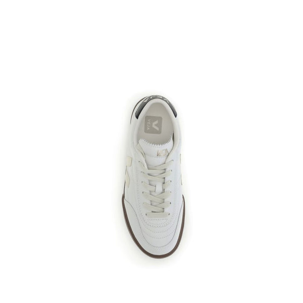 Schwarze Ledersneaker