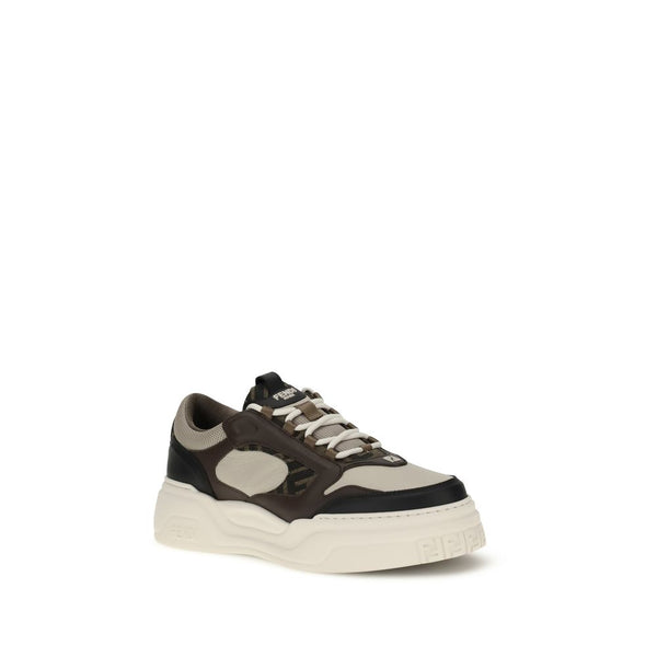 Schwarze Sneakers aus Kalbsleder Bos Taurus Low Top