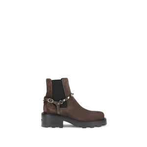 Braune Kalbshaut Bos Taurus Chelsea-Stiefel