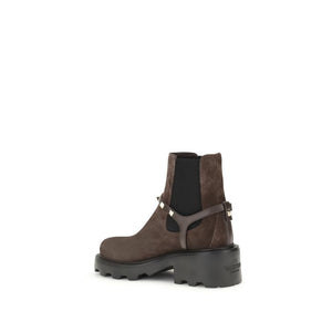 Braune Kalbshaut Bos Taurus Chelsea-Stiefel