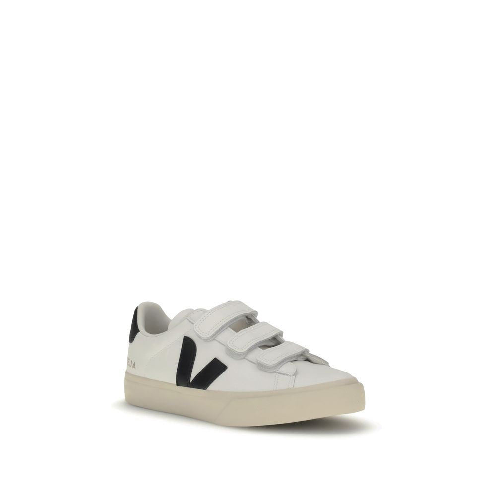 Weiße Gummisohle Sneakers mit niedrigem Schaft