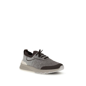 Graue Baumwoll-Sportschuhe