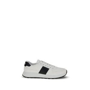 Weiße Kalbshaut Bos Taurus Sneakers mit niedrigem Schaft