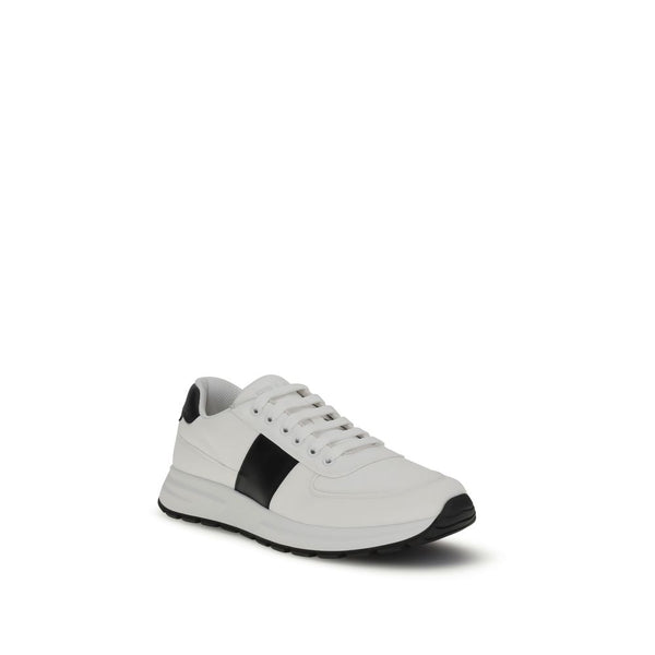 Weiße Kalbshaut Bos Taurus Sneakers mit niedrigem Schaft