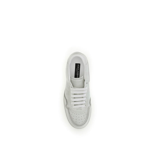 Weiße Kalbshaut Bos Taurus Sneakers mit niedrigem Schaft