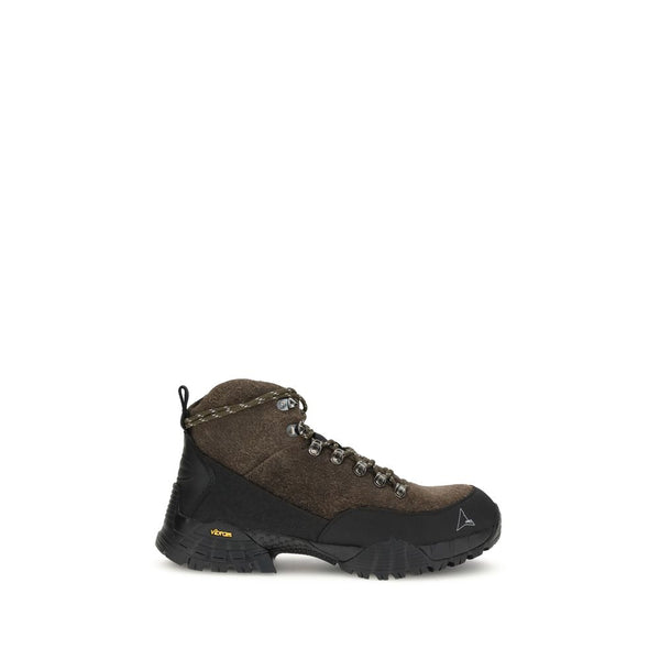 Braune Kalbshaut Bos Taurus Schnürstiefel