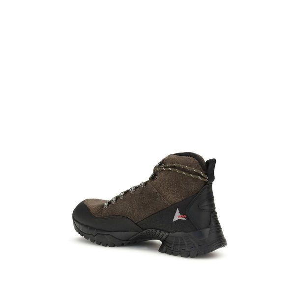 Braune Kalbshaut Bos Taurus Schnürstiefel