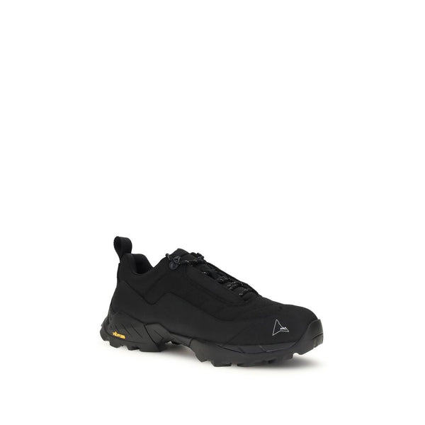 Schwarze Polyamid-Sportschuhe