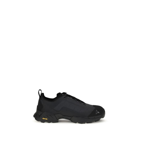 Schwarze Polyamid-Sportschuhe