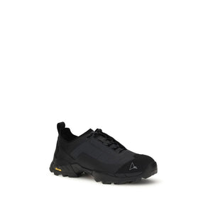 Schwarze Polyamid-Sportschuhe