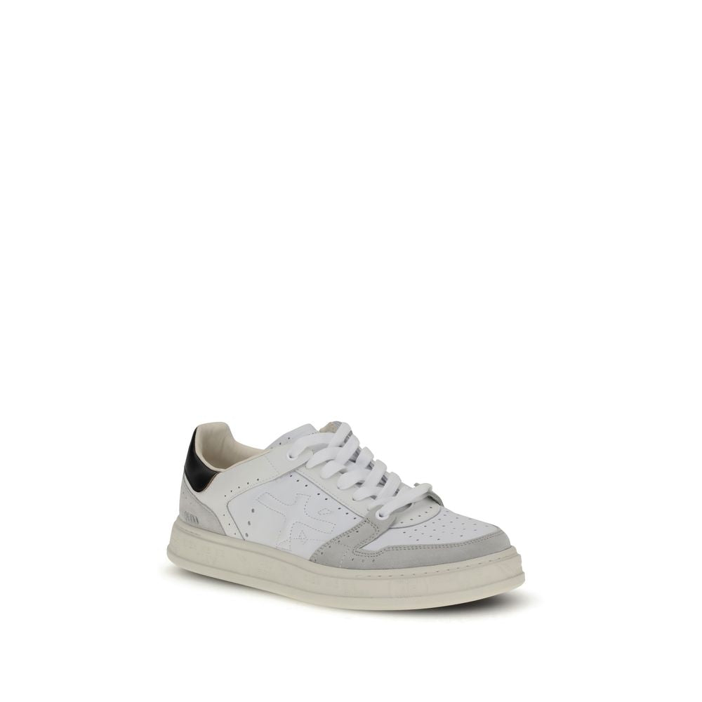 Weiße Kalbshaut Bos Taurus Sneakers mit niedrigem Schaft