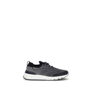 Graue Baumwoll-Sportschuhe