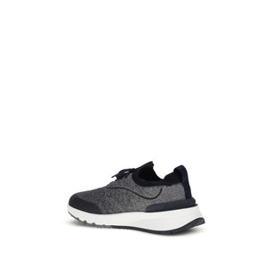 Graue Baumwoll-Sportschuhe