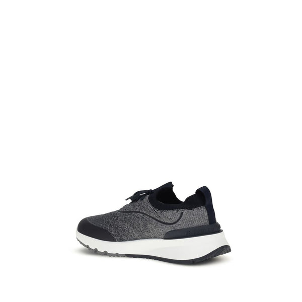 Graue Baumwoll-Sportschuhe