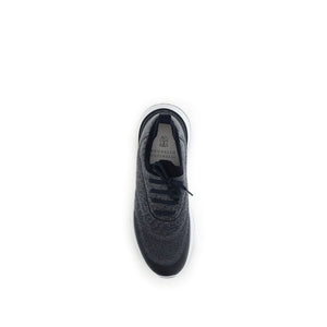 Graue Baumwoll-Sportschuhe