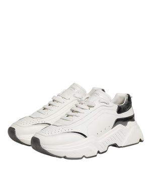 Weiß Silber DAYMASTER Leder Männer Turnschuhe Schuhe