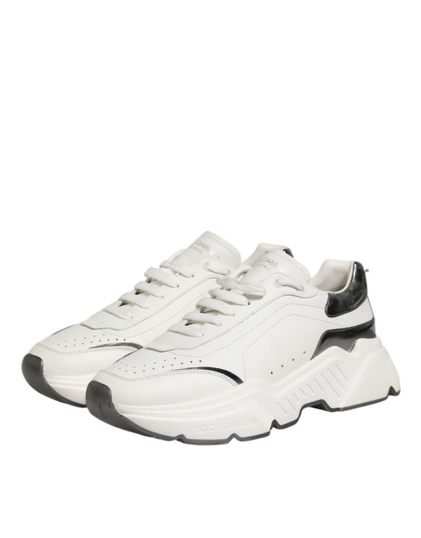 Weiß Silber DAYMASTER Leder Männer Turnschuhe Schuhe