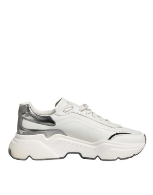 Weiß Silber DAYMASTER Leder Männer Turnschuhe Schuhe