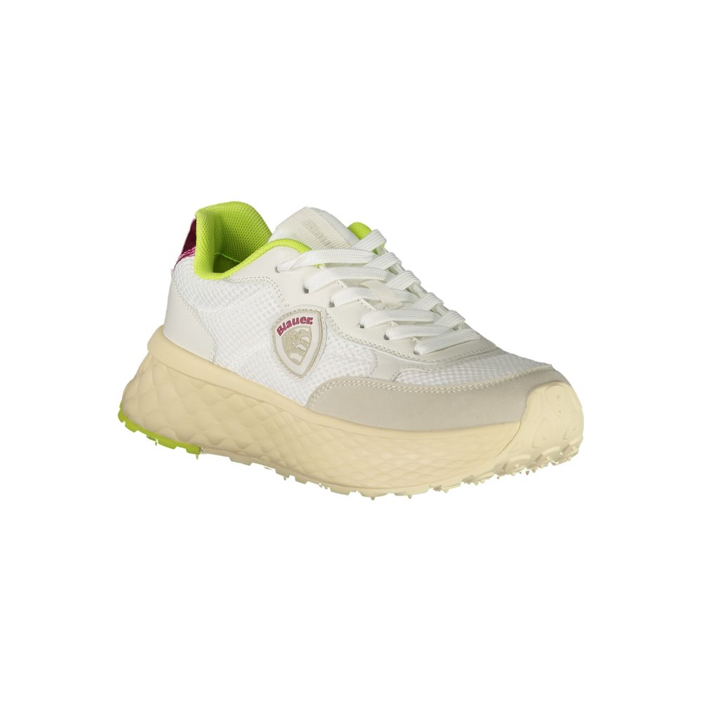 Sneaker aus weißem Polyester