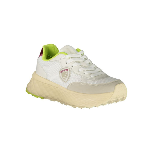 Sneaker aus weißem Polyester