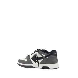 Graue Kalbshaut Bos Taurus Sneakers mit niedrigem Schaft