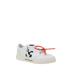 Weiße Gummisohle Sneakers mit niedrigem Schaft