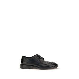 Schwarze Leder-Schnürschuhe und -Derby-Schuhe