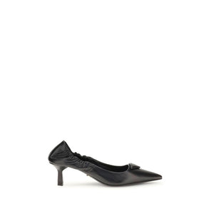 Schwarze Kalbsleder Bos Taurus High Heels