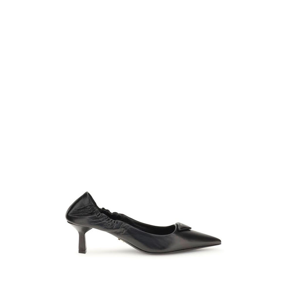 Schwarze Kalbsleder Bos Taurus High Heels
