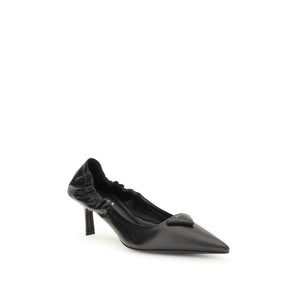 Schwarze Kalbsleder Bos Taurus High Heels