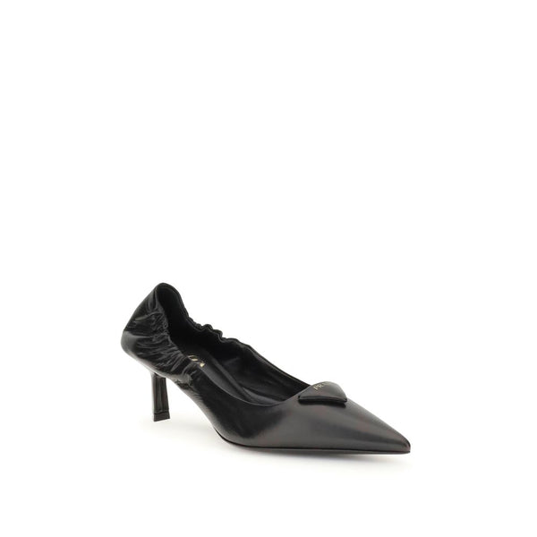 Schwarze Kalbsleder Bos Taurus High Heels