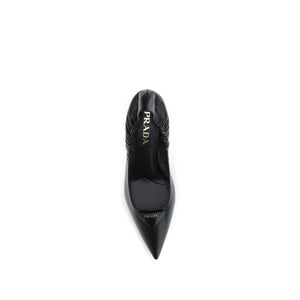 Schwarze Kalbsleder Bos Taurus High Heels