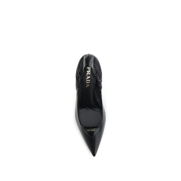 Schwarze Kalbsleder Bos Taurus High Heels