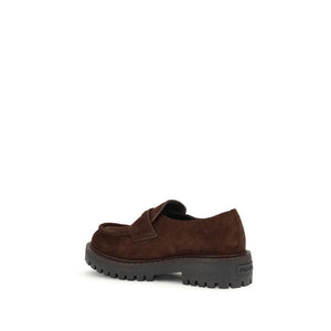 Braune Kalbsleder Bos Taurus Slip-On Loafer