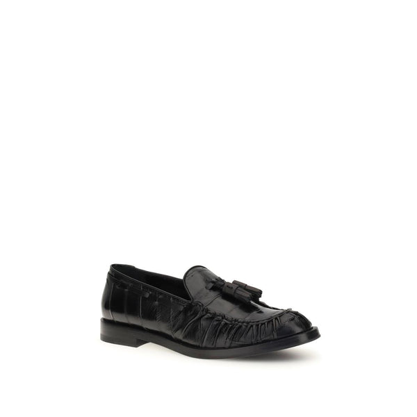 Schwarze Gummilaufschuhe zum Hineinschlüpfen