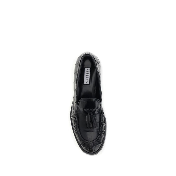 Schwarze Gummilaufschuhe zum Hineinschlüpfen