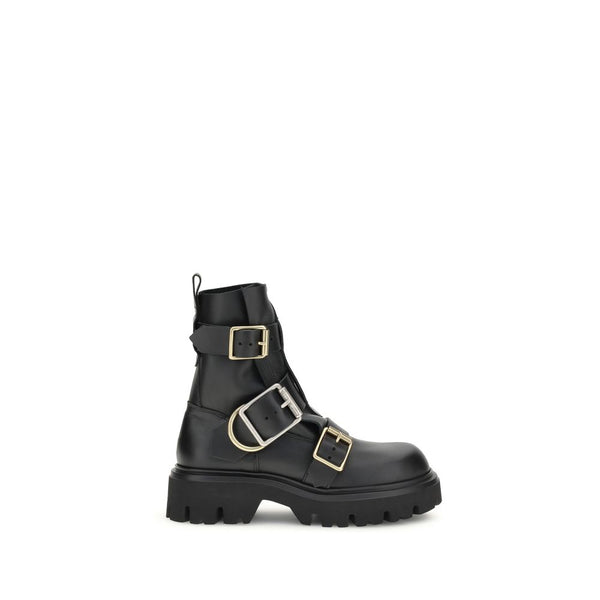 Schwarze Kalbshaut Bos Taurus Stiefeletten