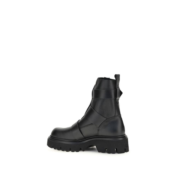 Schwarze Kalbshaut Bos Taurus Stiefeletten