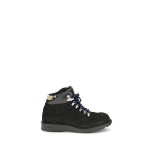 Schwarze Kalbshaut Bos Taurus Schnürstiefel