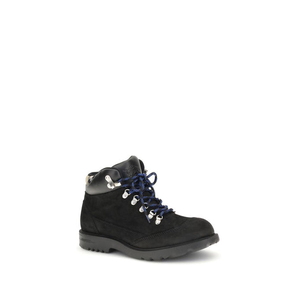 Schwarze Kalbshaut Bos Taurus Schnürstiefel