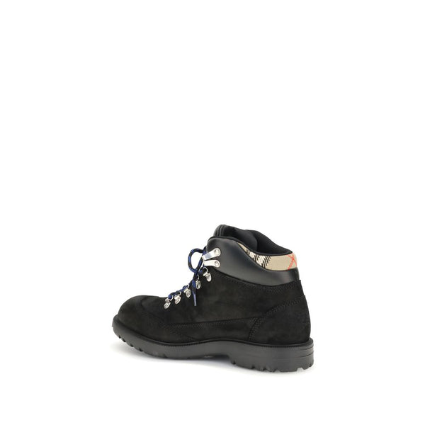 Schwarze Kalbshaut Bos Taurus Schnürstiefel