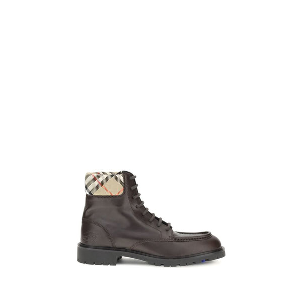 Braune Kalbshaut Bos Taurus Schnürstiefel