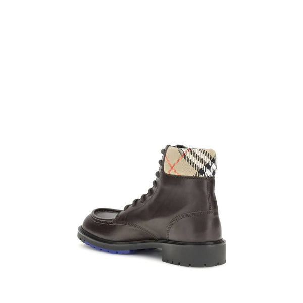 Braune Kalbshaut Bos Taurus Schnürstiefel