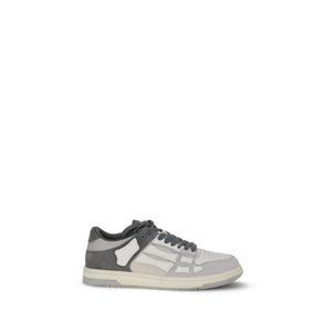 Graue Kalbshaut Bos Taurus Low-Top Sneaker